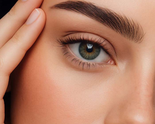 Close-Up Of A Person's Eye Highlighting Intricate Details
