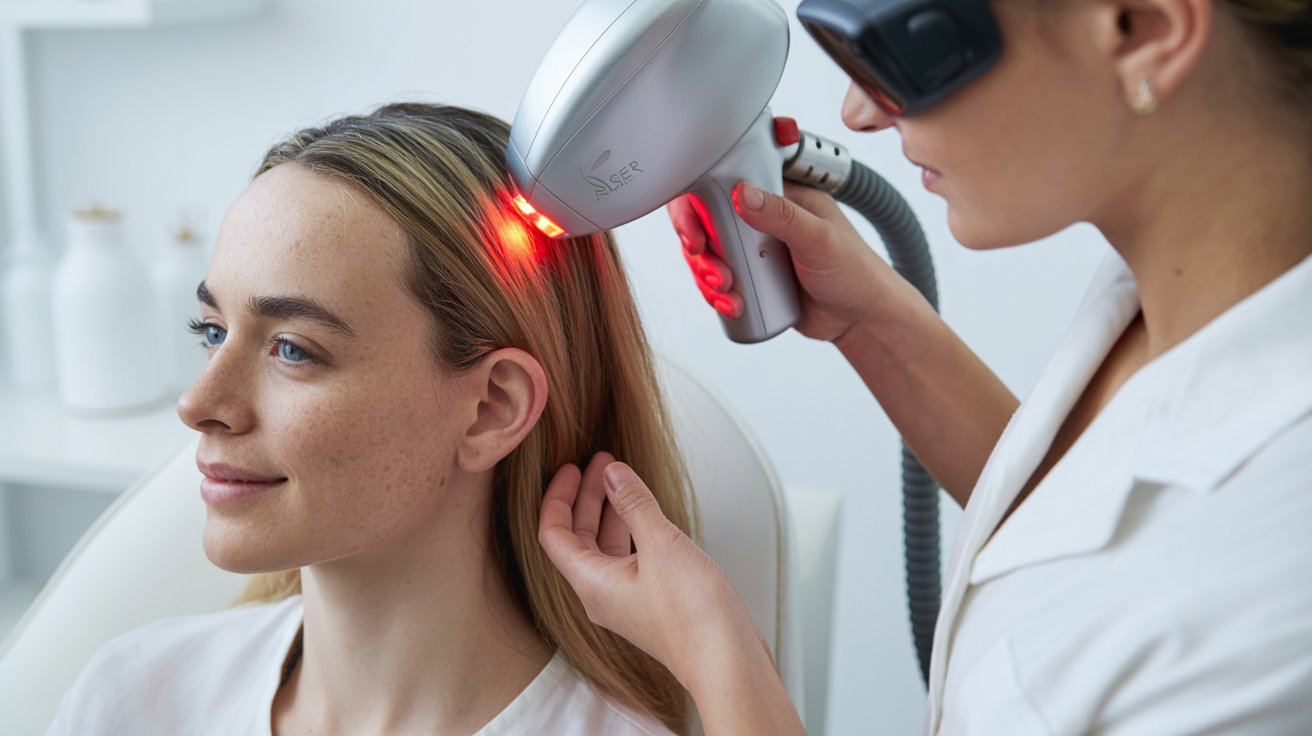 Lasertherapie bei Haarausfall